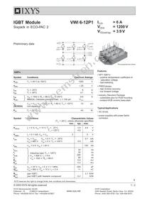 VWI6-12P1 Datasheet Cover