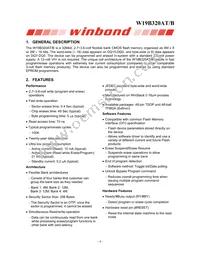 W19B320ATT7H Datasheet Page 4