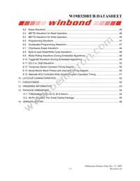 W19B320BTT7H Datasheet Page 3