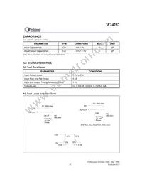 W24257S-70LL T/R Datasheet Page 3