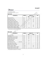 W24257S-70LL T/R Datasheet Page 4