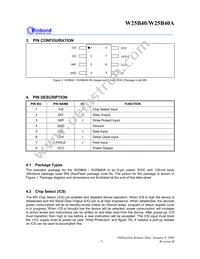 W25B40VSNIG T&R Datasheet Page 5