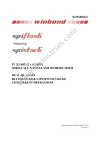 W25M02GVTCIT TR Datasheet Cover