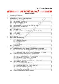 W25N01GVZEIT TR Datasheet Page 2