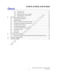 W25P40VSNIG T&R Datasheet Page 3