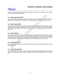 W25P40VSNIG T&R Datasheet Page 6