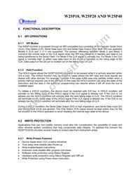 W25P40VSNIG T&R Datasheet Page 8