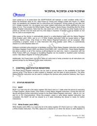 W25P40VSNIG T&R Datasheet Page 9