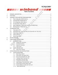 W25Q128BVFJP Datasheet Page 2