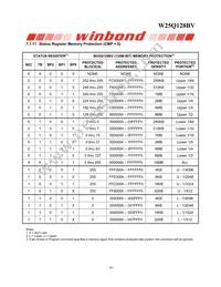 W25Q128BVFJP Datasheet Page 16