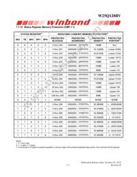W25Q128BVFJP Datasheet Page 17