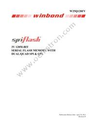 W25Q128FVEIP Datasheet Cover