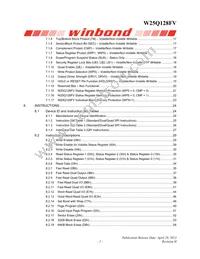 W25Q128FVEIP Datasheet Page 3