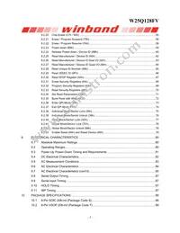 W25Q128FVEIP Datasheet Page 4