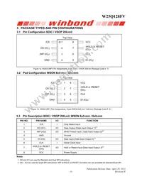 W25Q128FVEIP Datasheet Page 7
