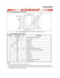 W25Q128FWFIG Datasheet Page 8