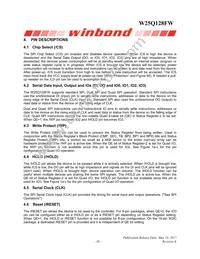 W25Q128FWFIG Datasheet Page 11