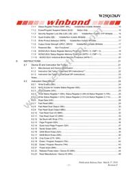 W25Q128JVCIQ Datasheet Page 3