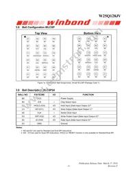 W25Q128JVCIQ Datasheet Page 9