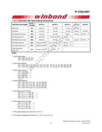 W25Q16BVSSIG TR Datasheet Page 19