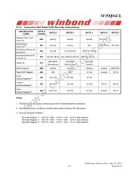 W25Q16CLZPIG TR Datasheet Page 19