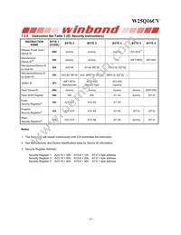 W25Q16CVZPJP Datasheet Page 22