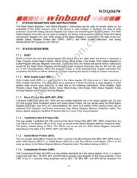 W25Q16DWBYIG TR Datasheet Page 14