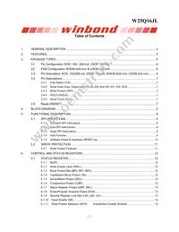 W25Q16JLZPIG Datasheet Page 2