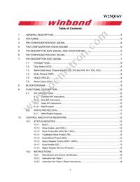 W25Q16VSFIG Datasheet Page 2