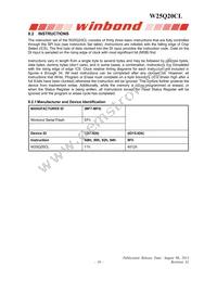 W25Q20CLZPIG Datasheet Page 16