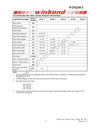 W25Q20CLZPIG Datasheet Page 17