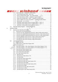 W25Q256FVEIP Datasheet Page 3