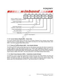 W25Q256FVEIP Datasheet Page 19