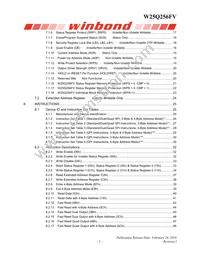 W25Q256FVFJQ Datasheet Page 3