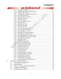 W25Q256FVFJQ Datasheet Page 4