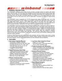 W25Q256FVFJQ Datasheet Page 6