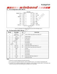 W25Q257JVFIQ Datasheet Page 8