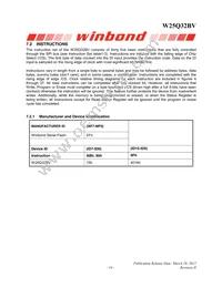 W25Q32BVZPIG Datasheet Page 19