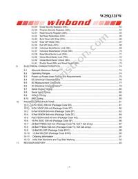 W25Q32FWBYIC TR Datasheet Page 4