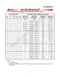 W25Q32FWBYIC TR Datasheet Page 20