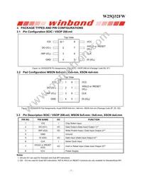 W25Q32FWZEIG TR Datasheet Page 6