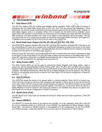 W25Q32FWZEIG TR Datasheet Page 10