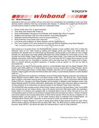 W25Q32FWZEIG TR Datasheet Page 15