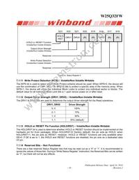 W25Q32FWZEIG TR Datasheet Page 19