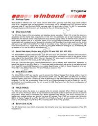 W25Q40BWUXIE TR Datasheet Page 7