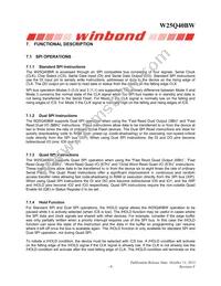 W25Q40BWUXIE TR Datasheet Page 9
