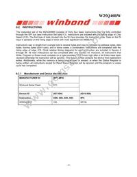 W25Q40BWUXIE TR Datasheet Page 16