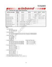 W25Q40BWUXIE TR Datasheet Page 18