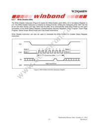 W25Q40BWUXIE TR Datasheet Page 21