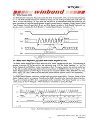 W25Q40CLZPIG Datasheet Page 21